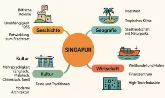 Vorschau - Arbeitsblätter - Arbeitsblätter "Singapur" + Lösung & MP3 + Mindmap + Infografik - Seite 2