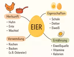 Vorschau - Arbeitsblätter - Arbeitsblatt zum Thema "Eier" + Onlineübung & MP3 + Mindmap + Infografik - Seite 3
