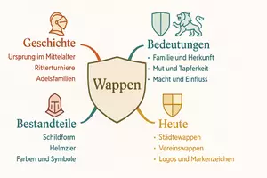 Vorschau - Arbeitsblätter - Arbeitsblätter zum Thema "Wappen" + Lösung & MP3 + Mindmap + Infografik - Seite 2