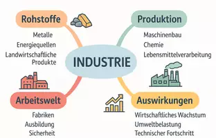 Vorschau - Arbeitsblätter - Arbeitsblatt "Industrie" + Onlineübung & MP3 + Mindmap + Infografik - Seite 2