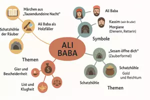 Vorschau - Arbeitsblätter - Arbeitsblätter zum Thema "Ali Baba" + Lösung & MP3 + Mindmap + Infografik - Seite 2