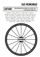 Vorschau - Arbeitsblätter - Wortartenrad Nomen - Seite 1