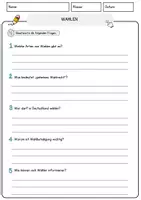 Vorschau - Arbeitsblätter - Wahlen Politik & Sozialkunde Lesetext mit Richtig/Falsch-, Multiple-Choice- und offenen Fragen - Seite 3