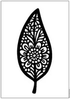 Vorschau - Mal- und Bastelvorlagen - Herbstblätter wie Scherenschnitt/Mosaik – Fensterbilder für gemütliche Herbstdeko - Seite 2