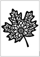 Vorschau - Mal- und Bastelvorlagen - Herbstblätter wie Scherenschnitt/Mosaik – Fensterbilder für gemütliche Herbstdeko - Seite 3