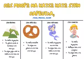 Προεπισκόπηση - Flashcards - ΠΩΣ ΜΠΟΡΩ ΝΑ ΚΑΤΣΩ ΚΑΤΩ ΣΤΗΝ ΠΑΡΕΟΥΛΑ; - Εξώφυλλο