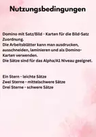 Vorschau - Bildkarten - Lesedominos Kleidung - Seite 2