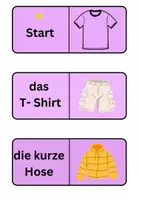 Vorschau - Bildkarten - Lesedominos Kleidung - Seite 3
