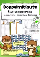 Vorschau - Arbeitsblätter - SET - Rechtschreiben „Doppelmitlaute“ - Legematerial, Lernheft - Seite 1