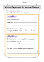 Vorschau - Arbeitsblätter - Arbeitsblätter zum Thema Judentum - Seite 1