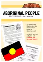 Vorschau - Arbeitsblätter - Aboriginal People & Culture - Gruppenpuzzle direkt einsetzbar - Deckblatt