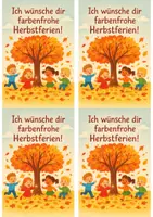 Vorschau - Lehrpläne/Lehrermaterial - Herbstferien/ Feriengruss Herbst (Regenbogenstift oder einfach so) - Seite 1