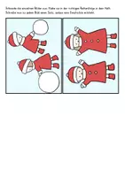 Vorschau - Arbeitsblätter - Bildergeschichte schreiben Winter Schneemann bauen - Seite 2