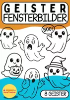 Vorschau - Mal- und Bastelvorlagen - Lustige Geister – Fensterbilder für Halloween - Deckblatt