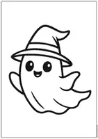 Vorschau - Mal- und Bastelvorlagen - Lustige Geister – Fensterbilder für Halloween - Seite 2