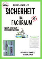 Vorschau - Arbeitsblätter - Sicherheitsbelehrung Biologie - Deckblatt