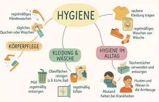 Vorschau - Arbeitsblätter - Arbeitsblatt "Hygiene" + Onlineübung & MP3 + Mindmap + Infografik - Seite 3