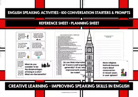 Vorschau - Stationenlernen - 100 Speaking Cards Englisch (A2-B2) | Gesprächskarten & Sprechanlässe #2 - Seite 2