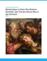 Vorschau - Unterrichtsreihen - Rubens’ „Tod des Decius Mus“ | Werkanalyse – Barocke Malerei im Kunstunterricht SEK II - Deckblatt