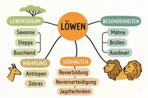 Vorschau - Arbeitsblätter - Arbeitsblätter zum Thema "Löwe" + Lösung & MP3 + Mindmap + Infografik - Seite 2