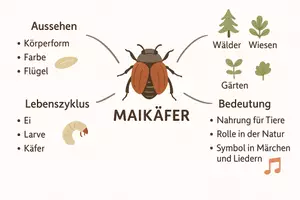Vorschau - Arbeitsblätter - Arbeitsblatt "Maikäfer" + Onlineübung & MP3 + Mindmap + Infografik - Seite 3