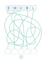 Vorschau - Arbeitsblätter - 8 Arbeitsblätter -Labyrinth-mit-Buchstaben - Seite 1