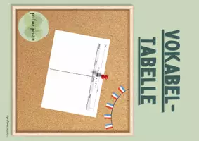 Vorschau - Arbeitsblätter - Vokabel-Tabelle - Seite 1