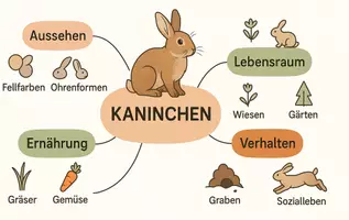 Vorschau - Arbeitsblätter - Arbeitsblätter zum Thema "Kaninchen" + Lösung & MP3 + Mindmap + Infografik - Seite 2