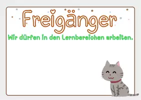 Vorschau - Poster - Klassenzimmer Freiarbeit Individuelles Lernen - Seite 1