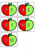 Vorschau - Spiele - Äpfel - Immer 10, Legematerial, Arbeitsblatt, Karteikarten, Klasse 1 - Seite 3