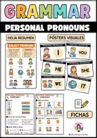 Vista previa - Unidades / Secuencias / Situaciones de Aprendizaje - Personal pronouns (pack) - Portada