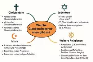 Vorschau - Arbeitsblätter - Arbeitsblätter zum Thema "Welche Glaubensbekenntnisse gibt es?" + Lösung & MP3 + Mindmap + Infografik - Seite 2