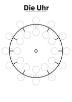 Vorschau - Arbeitsblätter - Uhr Tafelmaterial - Tag und Nacht - Deckblatt