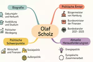 Vorschau - Arbeitsblätter - Arbeitsblatt "Olaf Scholz" + Onlineübung & MP3 + Mindmap + Infografik - Seite 2