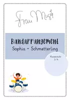 Vorschau - Arbeitsblätter - Schülerband - Schmetterling - Deckblatt