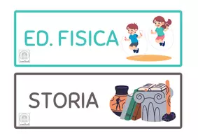 anteprima - Flashcard - Etichette materie scuola primaria - Pagina 3