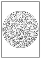 Vorschau - Mal- und Bastelvorlagen - Herbst Mandala – Pflanzen - Seite 2