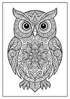 Vorschau - Mal- und Bastelvorlagen - Herbst Mandalas – Tiere Ausmalbilder - Seite 3