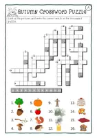 Vorschau - Arbeitsblätter - Crossword Autumn Fall Englisch Sek I - Seite 3