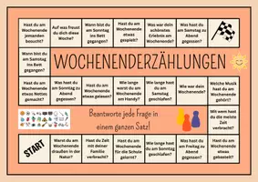 Vorschau - Spiele - Brettspiel Wochenendberichte Wochenenderzählungen erzählkreis Partnerspiel Deutsch - Seite 1