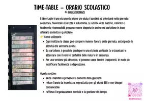 anteprima - Materiale di supporto/inclusione - Time Table - orario scolastico - Pagina 1