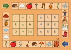 Vorschau - Stationenlernen - Herbst Anlautebingo - phonologische Bewusstheit - Seite 2