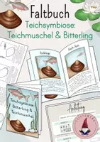 Vorschau - Arbeitsblätter - Faltbuch: Teichsymbiose: Teichmuschel & Bitterling - Deckblatt