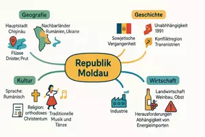 Vorschau - Arbeitsblätter - Arbeitsblätter zum Thema "Republik Moldau" + Lösung & MP3 + Mindmap + Infografik - Seite 2