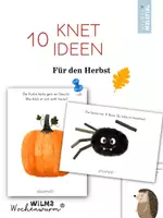 Vorschau - Arbeitsblätter - Kneten und Kritzeln im Herbst von Wilma Wochenwurm - Deckblatt