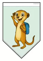 Vorschau - Mal- und Bastelvorlagen - Erdmännchenklasse - Girlande (Schulstart) - Seite 2