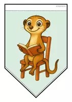 Vorschau - Mal- und Bastelvorlagen - Erdmännchenklasse - Girlande (Schulstart) - Seite 3