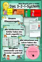 Vorschau - Arbeitsblätter - REGELN - Das 3-2-1-System - Regelsystem mit Material Einführung/ Konsequenzen - Deckblatt