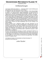 Vorschau - Arbeitsblätter - Grundwissen Mathematik Klasse 10 | Quadratfunktionen, Trigonometrie, Körper, Potenzen, Statistik | 108 Seiten mit Lösungen - Seite 3