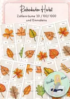 Vorschau - Spiele - Rechenkarten Herbst ZR 20/100/1000 + Einmaleins - Deckblatt